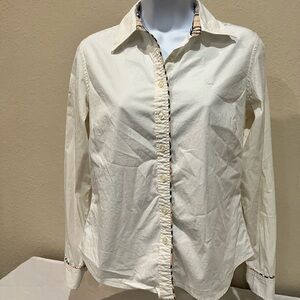 Burberry White Button-Up Shirt